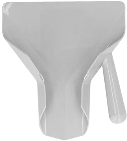 Cuchara para Patatas Fritas de Acero Inoxidable, Pala para Palomitas de Maíz, Pala para Aperitivos de Hielo Y Caramelos, Sólo con el Mango Derecho, Pala Comercial para Servir Patatas Fritas, Pala