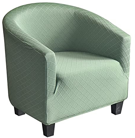 Mingfuxin Club Chair Schonbezug, Hohe Dehnung Stuhlbezüge aus Samtwanne Sessel Sofabezug Schonbezug Möbelschutz Weiche Couchbezüge