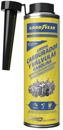 Detergente per carburatori e valvole a benzina Goodyear Pro Additives. Additivo per benzina 300 ml