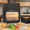 Powersonic Black 12 Litre Air Fryer, 1800W, Includes 8 Accessories, 90 Minute Timer, 80-200 Degrees