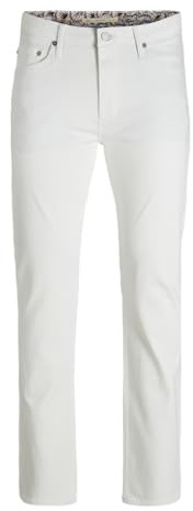 JACK & JONES Tapered Fit jeans JJIMIKE JJEVAN CJ 977 Tapered Fit jeans, Vit, 28W / 30L
