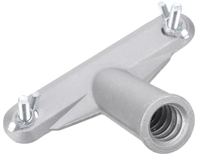Hoement Broom Handle Bracket with Broom Head Connector and Telescopic Pole Adapter, Threaded Handle Connector for Replacement and Extension, Compatible with Wood Poles for Cleaning Tools