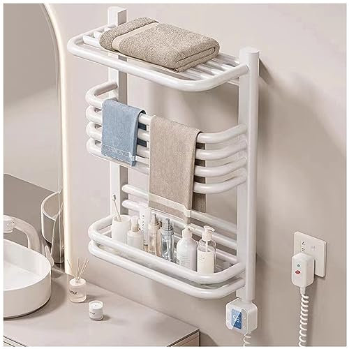 OZBMA Scaldasalviette Elettrico, radiatore Bianco Scaldasalviette 380W in Alluminio Scaldasalviette WiFi Controllo Scaldasalviette Elettrico a Parete