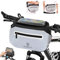 Lenkertasche Fahrrad mit Adapter, 4.5L Fahrradtasche Lenker mit Handyhalterung für E-Bikes, 3 in1 Tasche Wasserdicht mit Regenschutz Fahrradlenkertaschen Abnehmbarer Schultergurt
