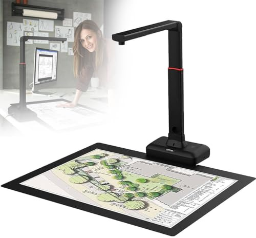 Escáner S21 A2, Escáner De Cámara A2 para Libros Y Documentos, Tecnologías De Aplanamiento Automático, Alta Resolución De 23 MP, Reconocimiento De Texto Ocr, Varios Idiomas