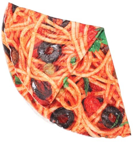 MAGICLULU Riesige Pizza-themendecke Weicher Flanell Runder Überwurf Für Kinder Und Erwachsene Picknick Heimdekoration