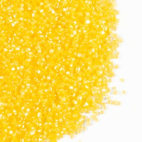 Essbare Zucker streusel 120g Gelb Dessert Streusel Süßigkeiten Kuchen Cupcake Topper Cookie-Dekorationen Süße Persönlichkeiten Zuckerstreusel für Hochzeiten und tägliche Kuchendekorationen