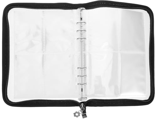 Mikikit Álbum de Almacenamiento con Cremallera Material Brillante para Organizar Tarjetas Fotográficas y Miniaturas para Viajes y Recuerdo de Momentos Especiales