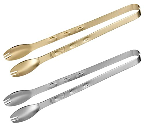 Warmhm Pinces à Glaçons En Acier Inoxydable 304 Lot 2 Pièces Pince à Sucre Et Résistantes à La Chaleur Et Antirouille Usage La Cuisine Et Service