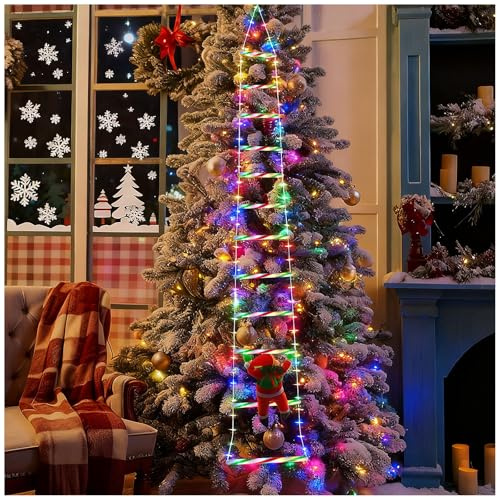 GRKJGytech LED Christmas String Lights, Remote Control Dimmable RGB Camping Lights String, Warm White Garden String Lights Indoor/Outdoor