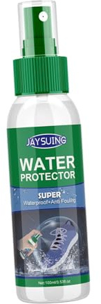 FerneeButy Spray protector de gamuza de 100 ml, impermeable, resistente a las manchas, para botas de cuero nobuk, zapatos, bolsas, revestimiento invisible