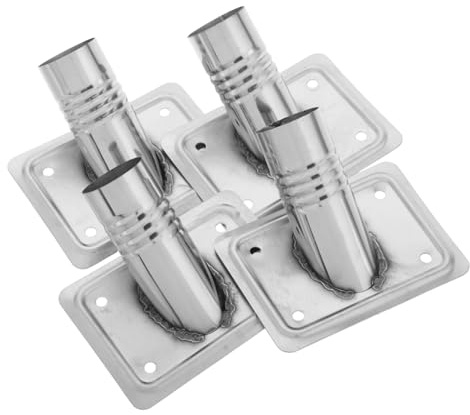 Metal Floor Brush Connector 4pcs for Wooden Poles and Mop Handles