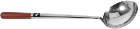 DECOMELODY Stainless Steel Sauce Soup Spoon Kitchen Spoons for Cooking with Ergonomic Long Handle Design Easy to Clean for Home Use and Commercial Use