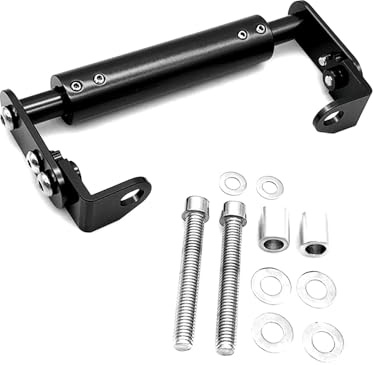 UMDJJU Navigation Moto Support Support De Téléphone GPS Universel pour Moto Tout-Terrain Petite Cylindrée (22 Mm)(Black)