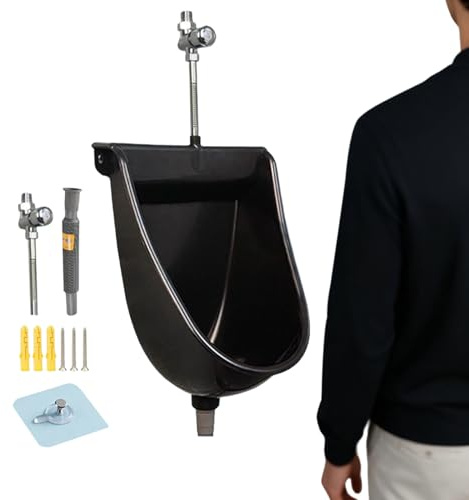 Toilettes Suspendues - Urinoir Pour Hommes Avec Chasse D'eau | Urinoirs Destinés aux Hommes | Pour Maison Dortoir Jardin Camping-car Appartement Papa Petit ami Grand-père
