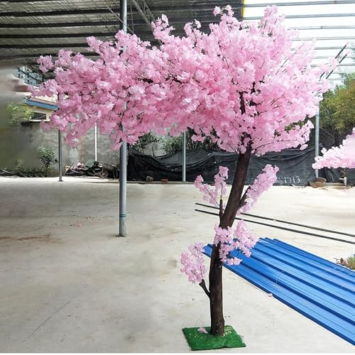 Arbre Artificiel Exterieur, Cerisier Japonais Artificiel, Bougainvillier, Fausses Plantes de Fleurs de Cerisier pour Décoration Intérieure et Extérieure(Extended,H1.5m/39in)