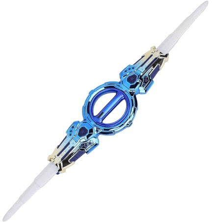 GEERYZHE Juguete de Espada Retráctil de Doble Extremo con Hoja Giratoria de Doble Filo, Múltiples Modos de Iluminación y Efectos Brillantes para Juegos de Acción para Niños | Espadas Iluminadas (BLUE)