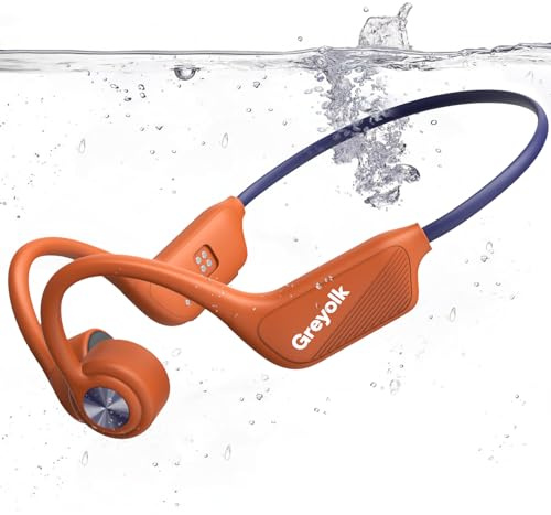 Swimming Headphones,Bone Conduction Headphones IP68 Waterproof 32G Memory