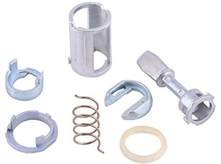 Aramox Schloss Reparatursatz, Türschloss Zylinder Reparatursatz vorne Links rechts, Aluminium, Silber