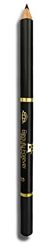 Beauty Forever Lip and Eye Pencil, Matte & Shimmer Finish, Long Lasting, Waterproof, Suitable for All Lip & Eye Shapes, Unique Texture Formulation, Available in 23 Shades 00 Midnight Black