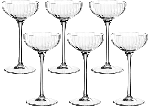 LEONARDO HOME Poesia Likörschale 6er Set, spülmaschinengeeignetes Likörglas, Spirituosenglas, Höhe 14 cm, 90 ml, 069168