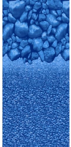 Aqua Coastal Reef Overlap - Forro ovalado para piscina sobre el suelo, 48-54 pulgadas (12 x 18 pies)