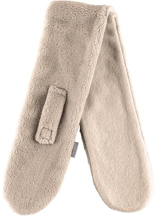 Sterntaler Schal aus Teddyflausch, gefüttert mit Baumwollfleece, mit Klettverschluss, zum Durchziehen - unisex Accessoires für Babys & Kleinkinder - warm, weich und bequem - beige, Gr. 80cm