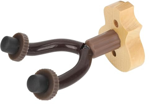 Ukulele-Aufhänger, Holz-Ukulele-Wandhalterung, Ständer, Instrumenten-Display-Aufhänger für Ukulele, Mandoline, Banjo (Protokollfarbe)