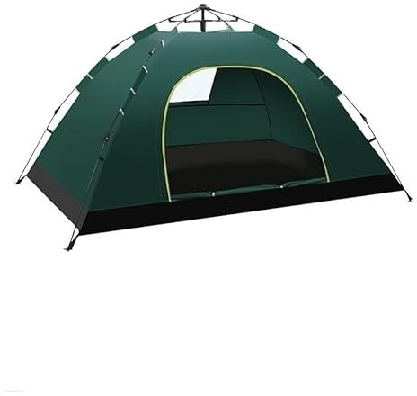 Strand-Faltzelte, automatisches Pop-Up-Zelt für 1–3 Personen, wasserdicht, Winddicht und Sonnenschutzmarkise für Camping im Freien oder Reisen (Farbe: Grün A) Safehappy