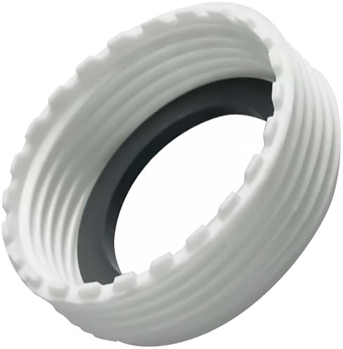 Adaptateur à Vis pour Vanne de 1 1/4 à 1 1/2 pour Évier | en Plastique Blanc - MONTERAL