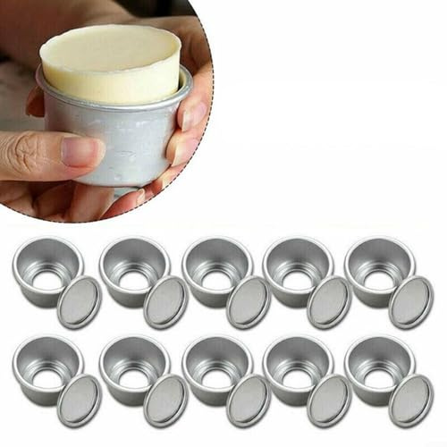 snowchecking 5,1 cm Kuchenform Kuchenform aus Aluminiumlegierung für Mini-Kuchenformen-Set zum Backen DIY Dessert für Geburtstag, Weihnachten, Hochzeit (10 Stück)
