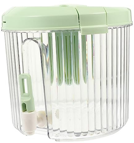 Cabilock Distributore d Acqua per Uso Domestico Contenitore per Succhi di Grande Capacità Rubinetto Distributore di Succhi per Frigorifero Brocca per Acqua Fredda Infusore per Frutta