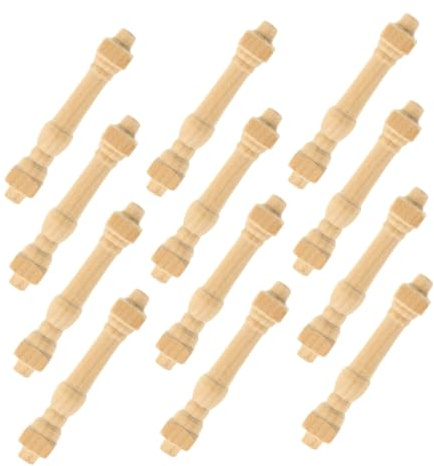 DIYEAH Accessoires Miniatures pour Maison de Poupée à Léchelle 112 balustrades en Bois pour Projets Dartisanat