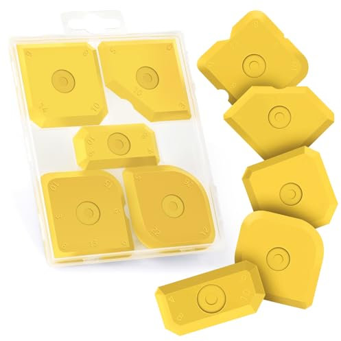 5 Stück Fugenglätter Silikon，Silikon Abzieher Fugen，Fugen Glätter Werkzeug，Fugenabzieher Set zum Kleben von Fliesennähten