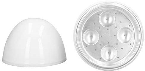 Majatou Schneller Eierkocher, Kocher für Gekochte Eier, Eier Testsieger Kocher für Hart Gekochte Eier Kapazität für 4 Eier Kompaktes Design ABS-MATERIAL EIERFORM MIKROWellenfunkion