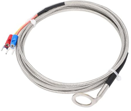 SEAFRONT K Type Thermocouple Temperature Sensor Stainless Steel U Shaped Clamp 14mm ID Washer for Automotive Engine CHT Measurement with Type K Input (#3)