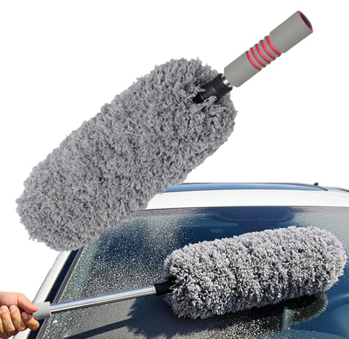 Plumero Para Interior Del Coche | Extensible Sin Rayaduras Plumero De Detallado - Cepillo De Polvo Para Coche,Para Limpieza Y Cuidado De Automóvil Y Camión Exterior Tablero Parabrisas Ventilación Vent