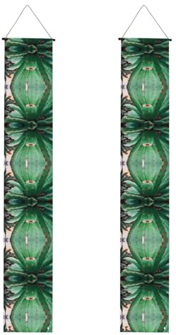 Decorative porch banner WZYWHJ Agave Cactus Picture party decorations durable and suitable for parties celebrations graduations
