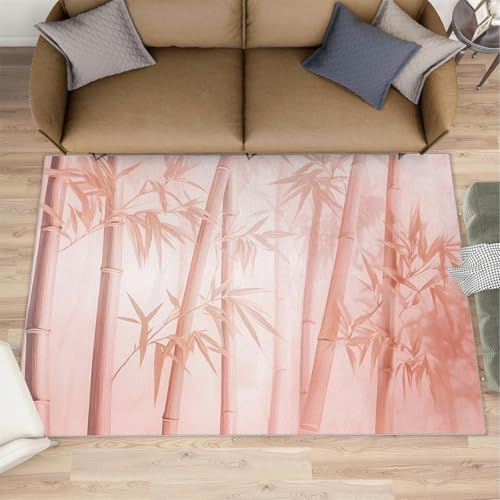Bambus-Teppich für Flur, 70 x 120 cm, Bambus-Waldläufer für Küche, orientalischer Zen, Korridor, Kurzflor-Teppich, rutschfest, für Kinderzimmer, Schlafzimmer