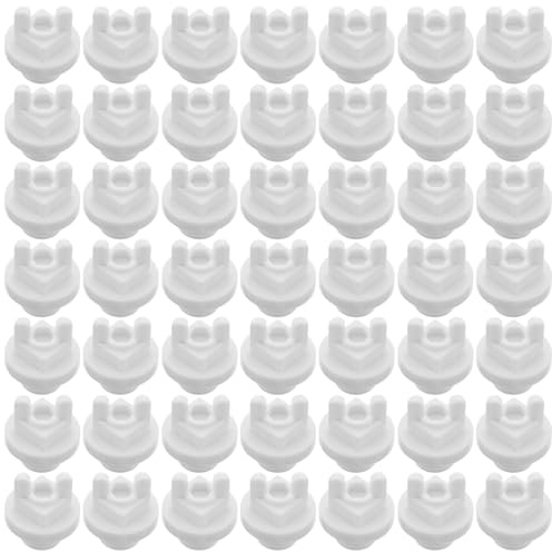 ANDRESLAD 100 Pièces Lot de 100 Bouchons de Tuyau D’Arrosage Extérieur 1/2 Pouce en Plastique Blanc, Bouchons Filetés pour Raccords de Plomberie PVC, Étanches et Résistants à la Pression,