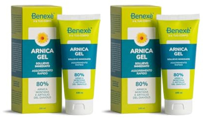 Benexè Arnica Gel - un naturale Sollievo contro Dolori e Infiammazioni - 2 x 100 ml