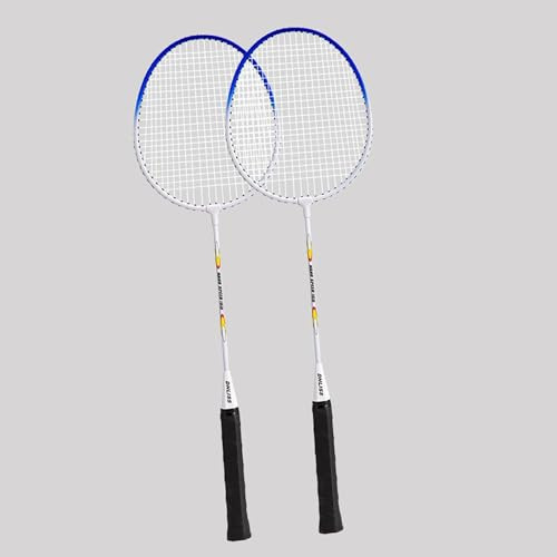 BEALIFE Badmintonracketset designat för barn Badmintonracket utomhusspel Roliga föräldra-barn Familjeaktiviteter Lättaste spelracketar föräldra-barn, Blå, Utan väska