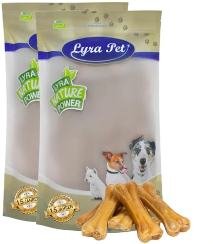 Lyra Pet® 100 Kauknochen aus Rind ca. 12 cm / 50 g Kausnack für Hunde Kauartikel
