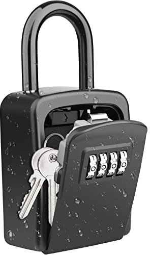 Cassetta di Sicurezza per Chiavi, [Ultima Versione-con Gancio] Diyife Cassaforte Chiavi da Esterno, Impermeabile Cassetta con Codice per Chiavi per Archiviazione Chiavi di Casa,Esterno
