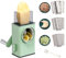 Tritaverdure a Mandolina da Cucina. Tamburo Tagliaverdure, 3 Lame In Acciaio Inox. Grattugia Rotativa per Formaggio, Trita Patate (Tritate, Affettate, Julienne).