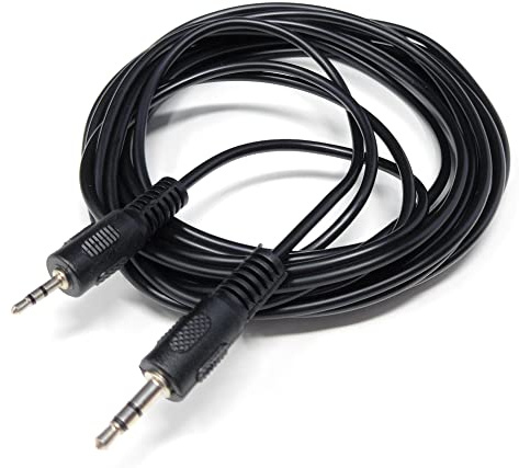DRUT 5m 2.5mm to 3.5mm 1/8'' Stereo Audio Jack Male to Male Cable | Auxiliary AUX Lead Cord 16.5ft