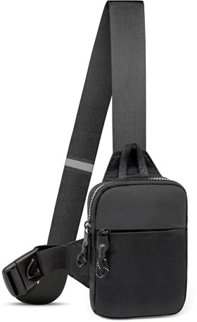 LKEX Mini Sling Bag Männer Kleine Crossbody Tasche Frauen Fanny Packs Casual Persönliche Tasche Tasche Rucksack Telefon Brusttasche