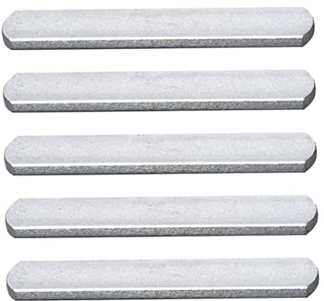 Wedhapy Gewichtswestenplatten Gewichtsplatten für Weste Gewichtsweste Stahlplatten tragendes Krafttraining Lange Stahlplatte für Fitness 5 Stück