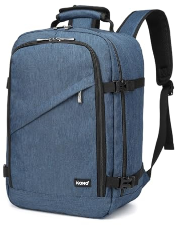 Kono Kabinentasche, Untersitz für Ryanair, großer Handgepäck-Reiserucksack, navy, S, Rucksack