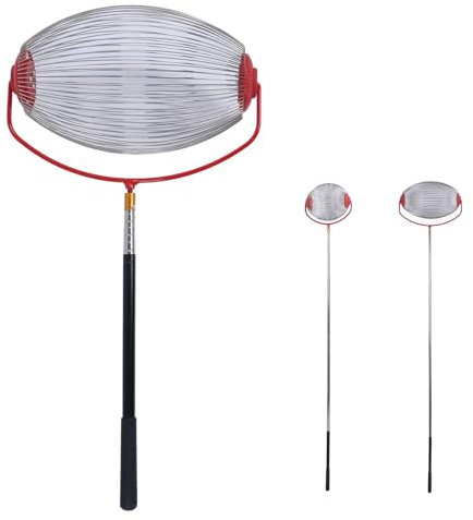 LEMCC Nusssammler, Nusssammler, Tragbarer Kugelpflücker, Leichter Walnusspflücker mit Teleskopstange, Rollende Eichelpflücker-Oberwalze für Pekannüsse, Eicheln, Hickory-Nüsse, Holzäpfel(Klein)
